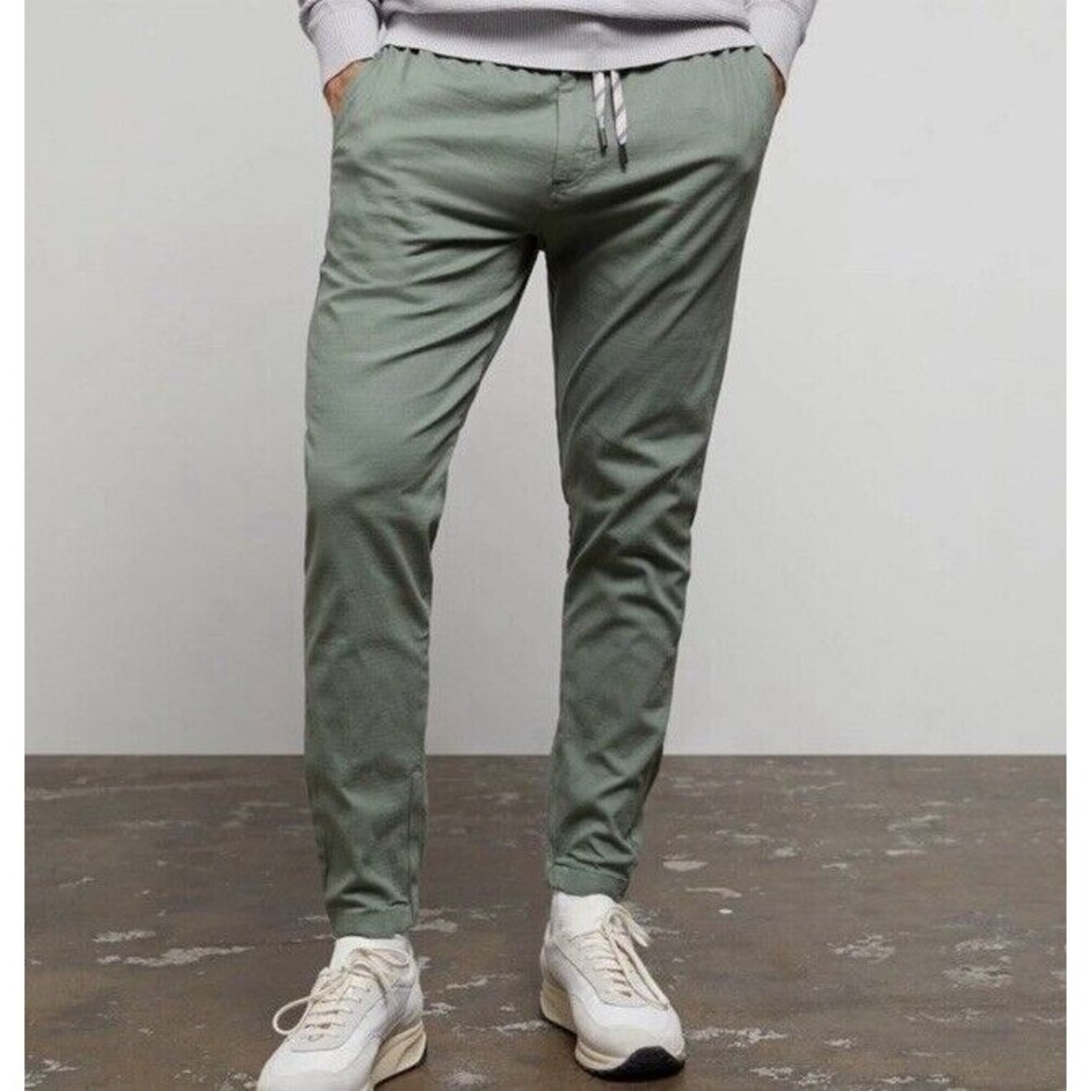 Onia All Terrain Ripstop Joggers Cotton Stretch Water Resistant Green Pants XL